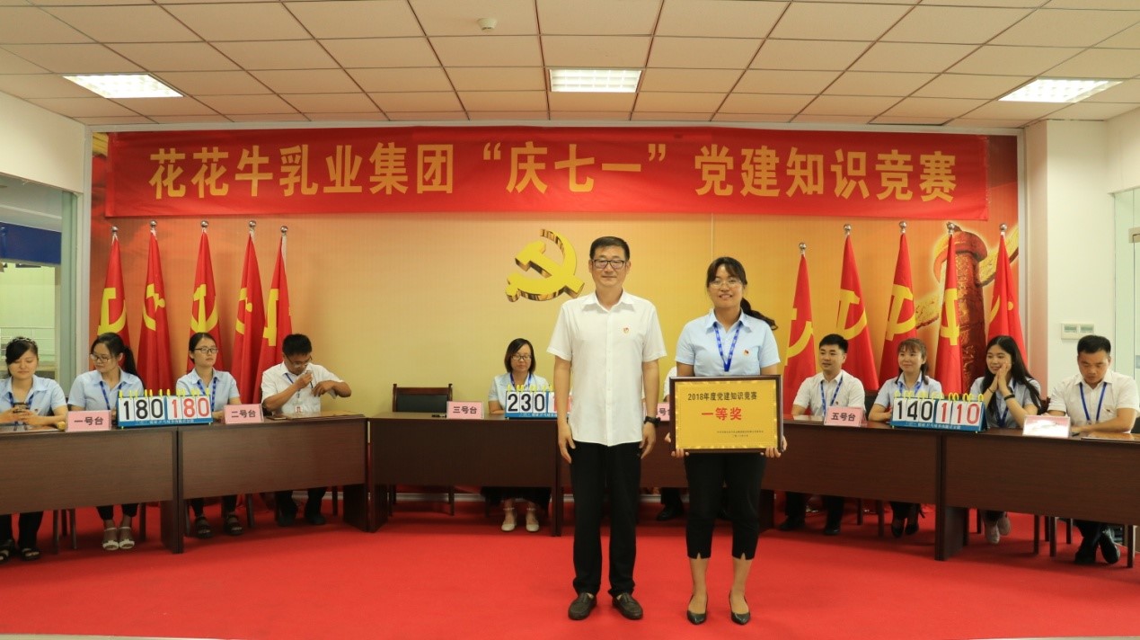 知識(shí)競賽爭先鋒   比學(xué)趕超展風(fēng)采 —— 花花牛乳業(yè)集團(tuán)黨委舉辦慶 “七一”黨建知識(shí)競賽